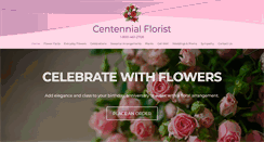 Desktop Screenshot of centennialflorist.com