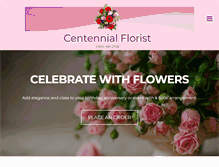 Tablet Screenshot of centennialflorist.com